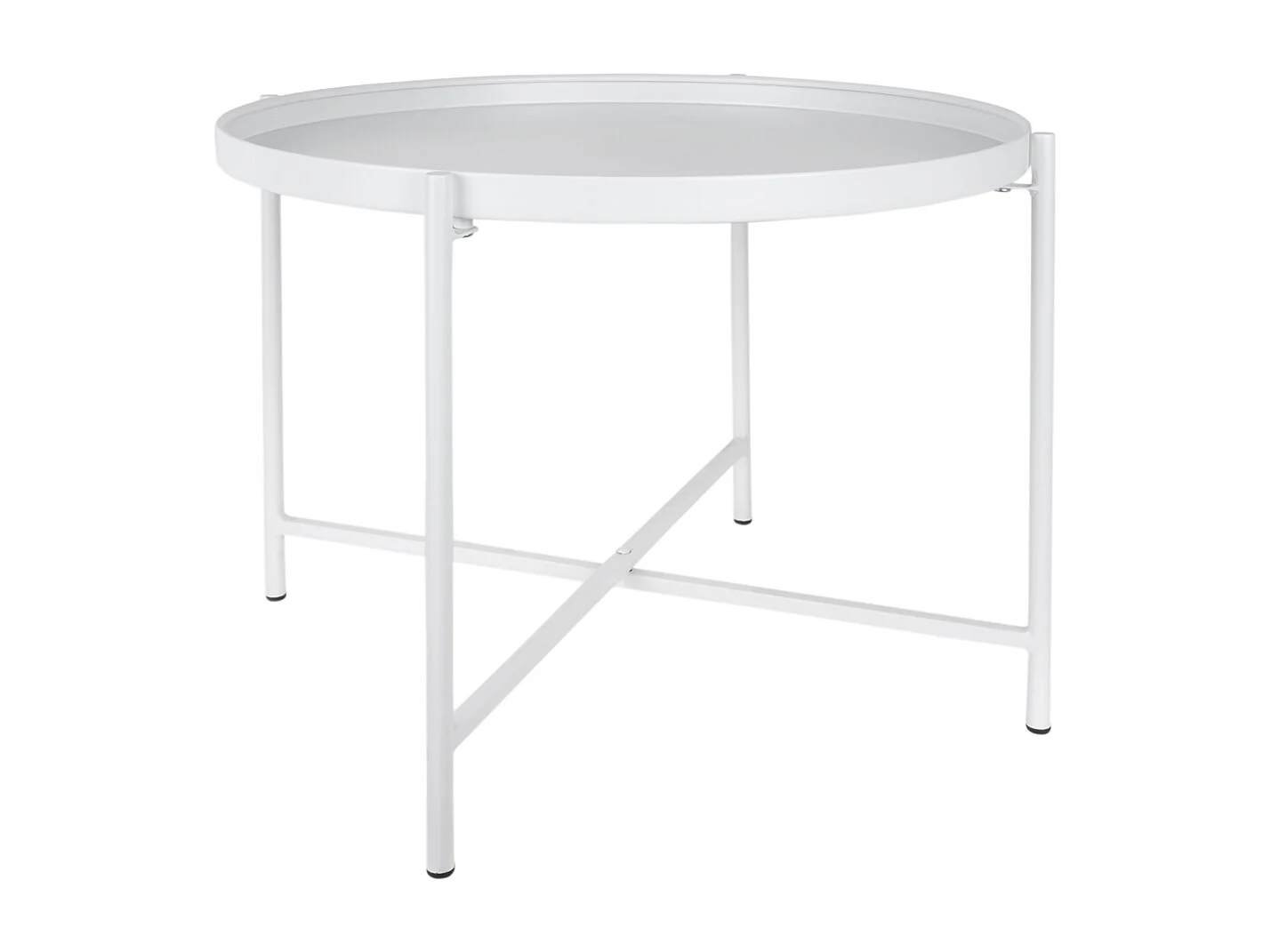 Table d'appoint Meseta - 50x50x38,5 cm - Blanc