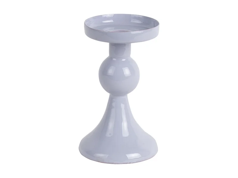 Kandelaar Funky  - 8.5x8.5x15 cm - Paars