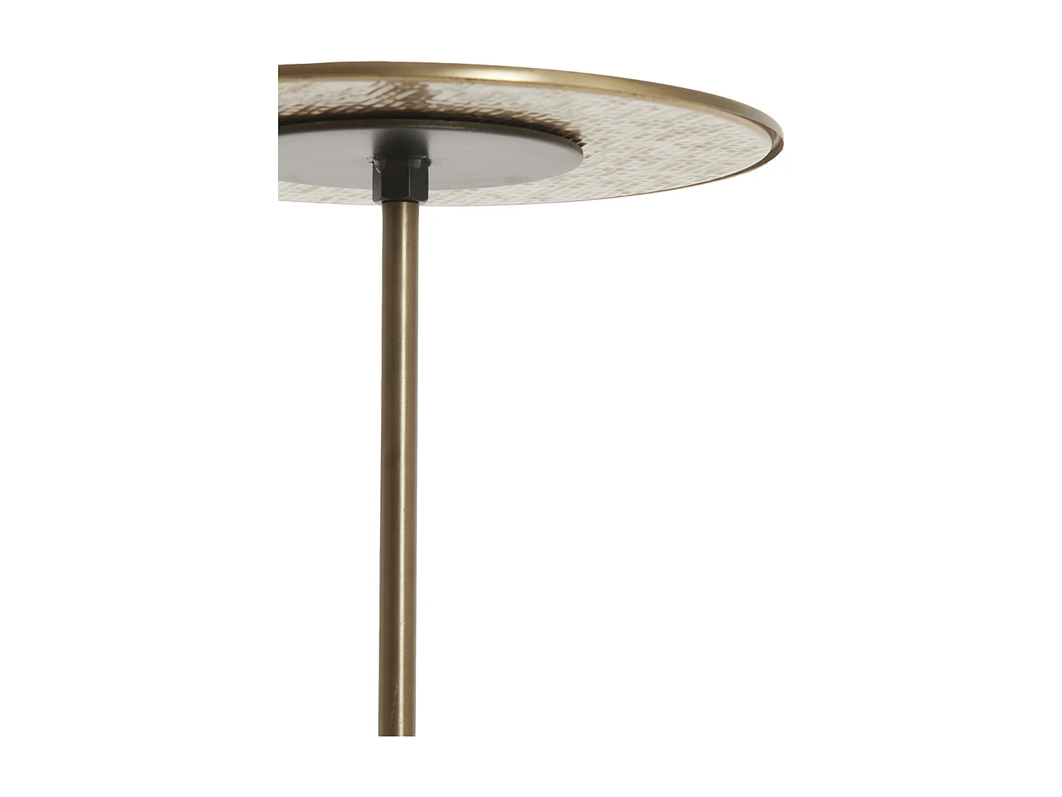 Table d'appoint LIA - Ø38x54 cm - Marron - Lot de 2