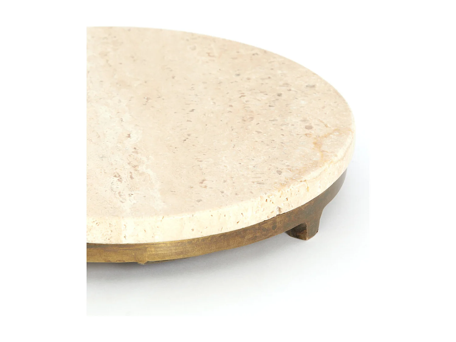 Table d'appoint LEDA - Ø26x76 cm - Marron