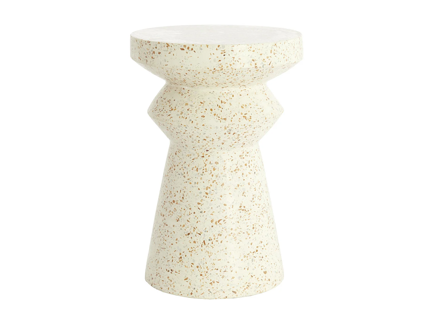 Table d'appoint SELLA - Ø32x47 cm - Blanc