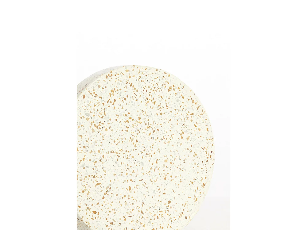 Table d'appoint SELLA - Ø32x47 cm - Blanc