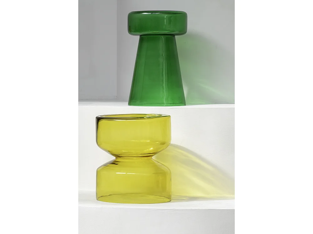 Beistelltisch Doble - 35x35x41 cm - Gelb