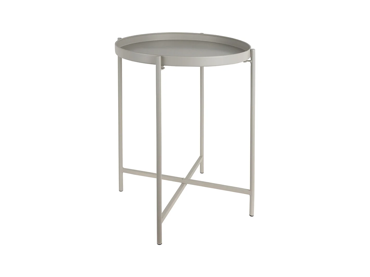 Table d'appoint Meseta - 40x40x49 cm - Gris