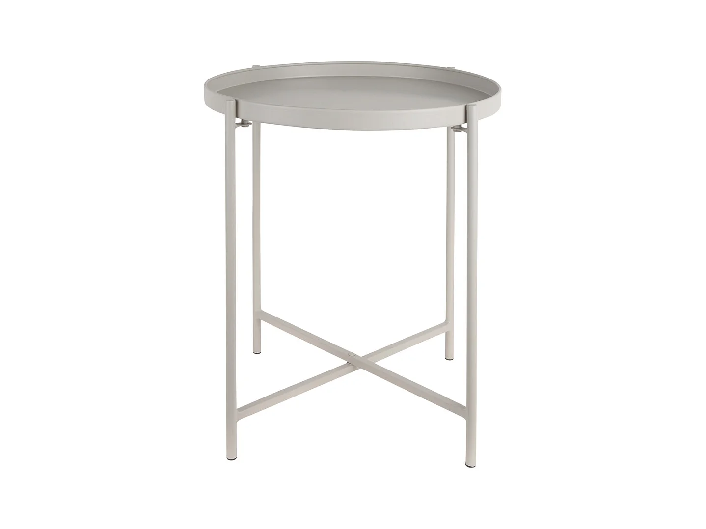 Table d'appoint Meseta - 40x40x49 cm - Gris