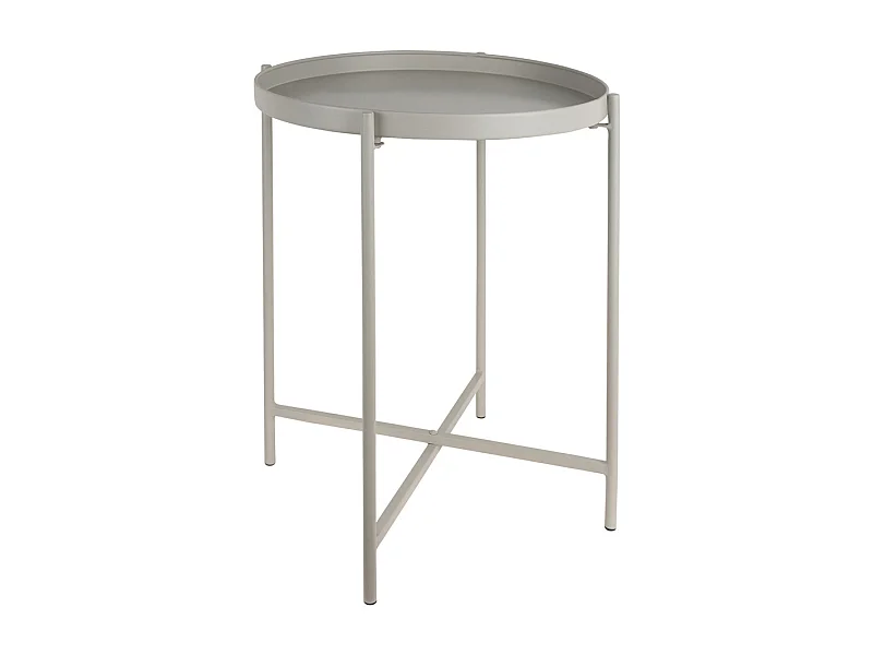 Table d'appoint Meseta - 40x40x49 cm - Gris
