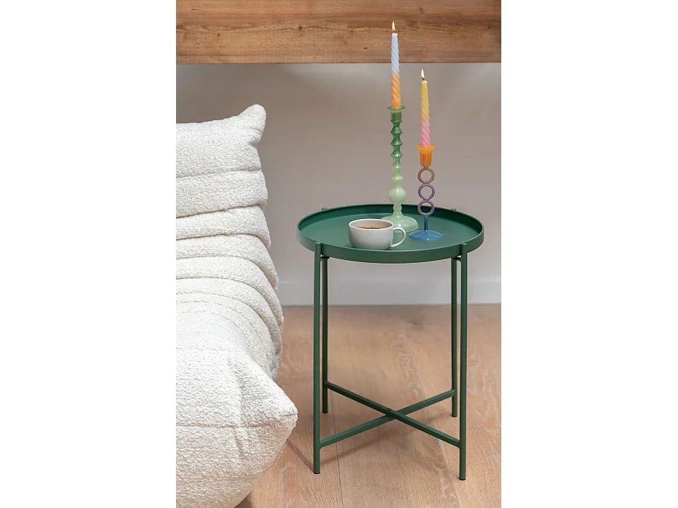 Table d'appoint Meseta - 40x40x49 cm - Vert