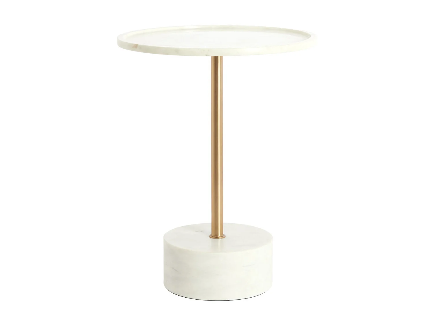 Light & Living - CIVITA Beistelltisch - Ø41x53 cm - Weiß