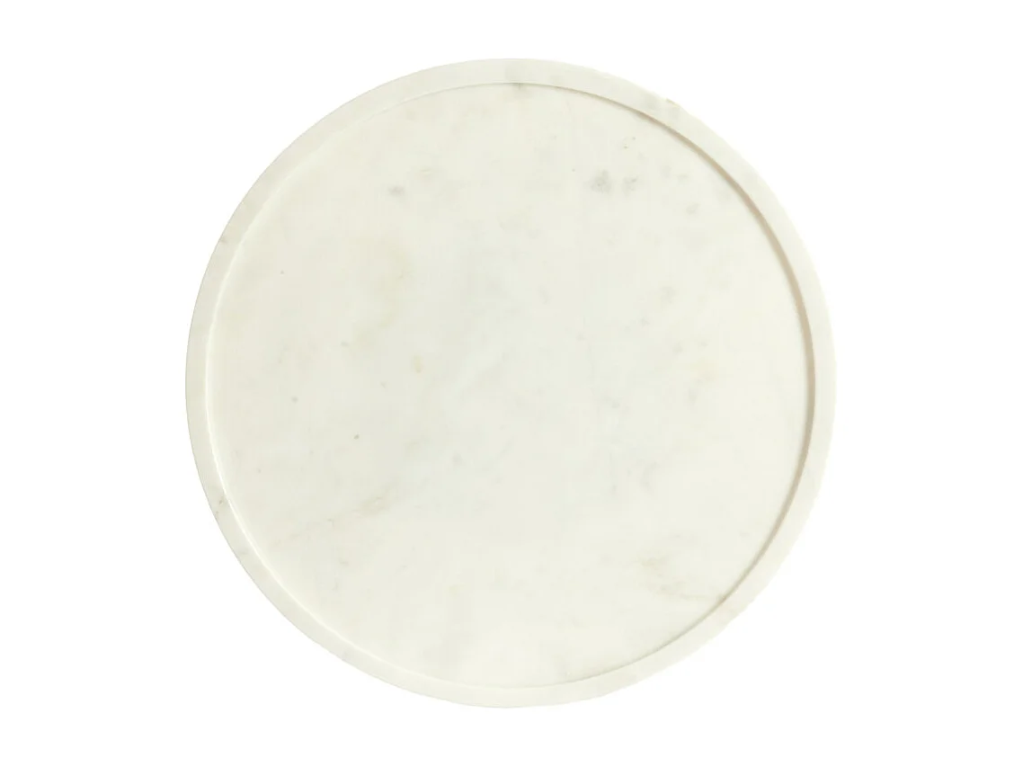 Table d'appoint CIVITA - Ø41x53 cm - Blanc