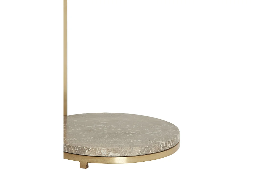 Table d'appoint LEDA - Ø26x76 cm - Marron