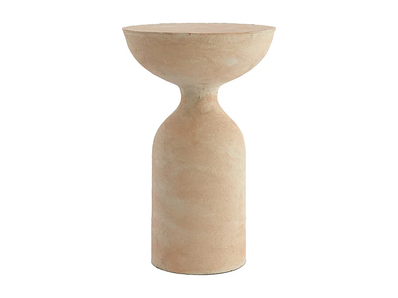 Bijzettafel MURLA - Ø36x56 cm - Wit