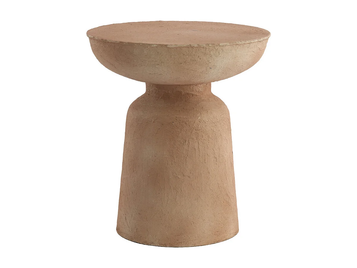 Table d'appoint BENISSA - Ø38x42 cm - Blanc