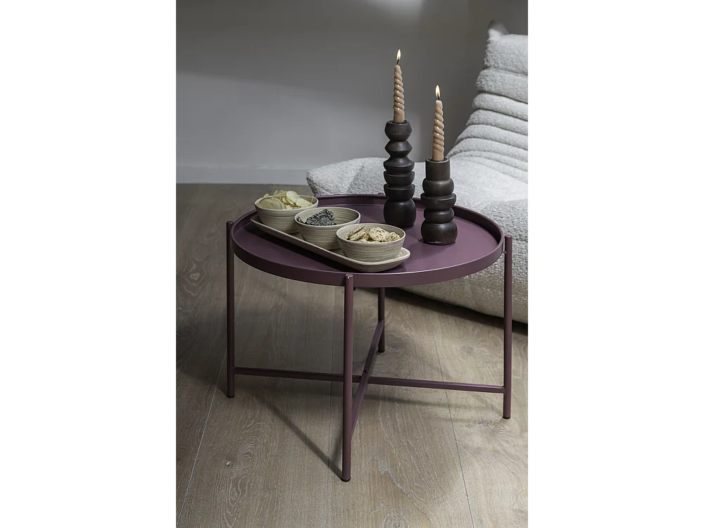 Table d'appoint Meseta - 50x50x38,5 cm - Violet
