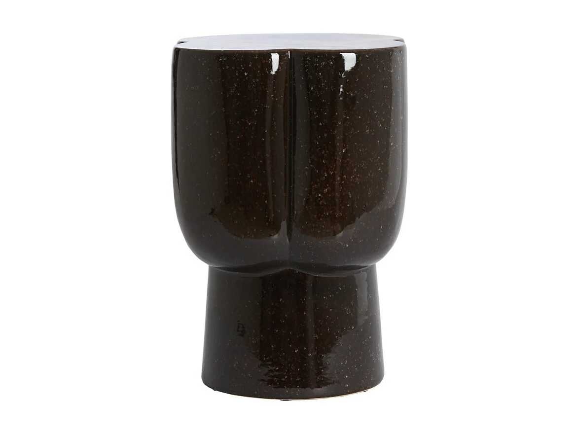 Table d'appoint JUNTO - Ø34,5x45 cm - Marron