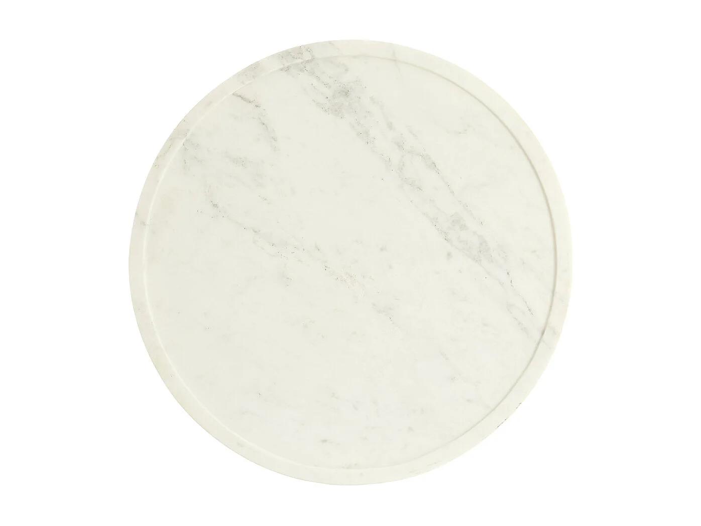 Bijzettafel PRATO - Ø43x53 cm - Wit - Set van 2