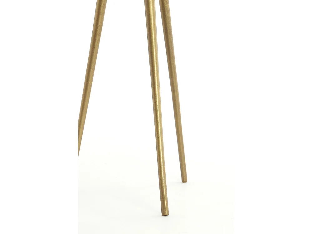 Bijzettafel PRATO - Ø43x53 cm - Wit - Set van 2