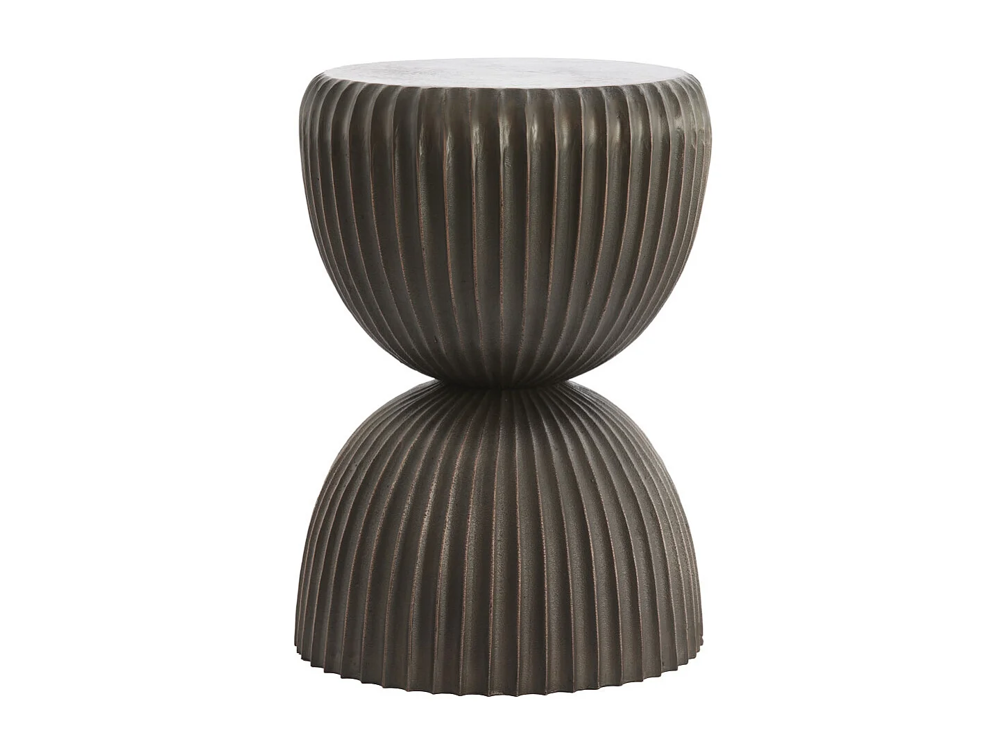 Bijzettafel MIZURINA - Ø39x49 cm - Brons