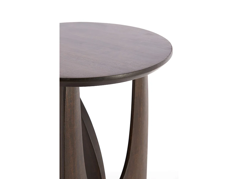 Table d&#039;appoint DJAVANO - Ø45x50 cm - Marron