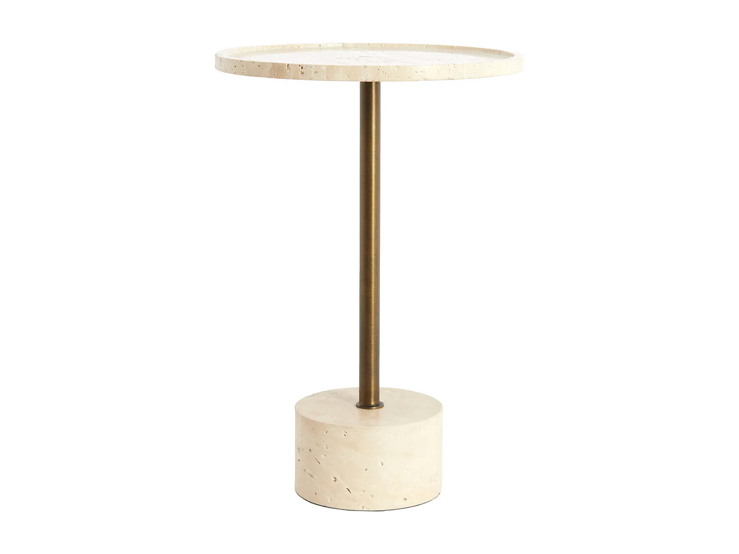 Table d'appoint CIVITA - Ø37x49 cm - Marron