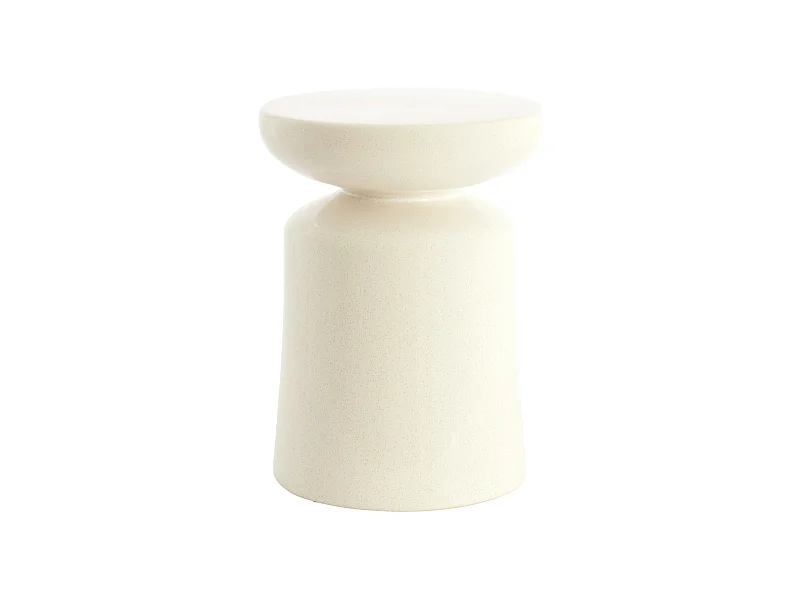 Bijzettafel KOTOR - Ø33.5x45 cm - Wit