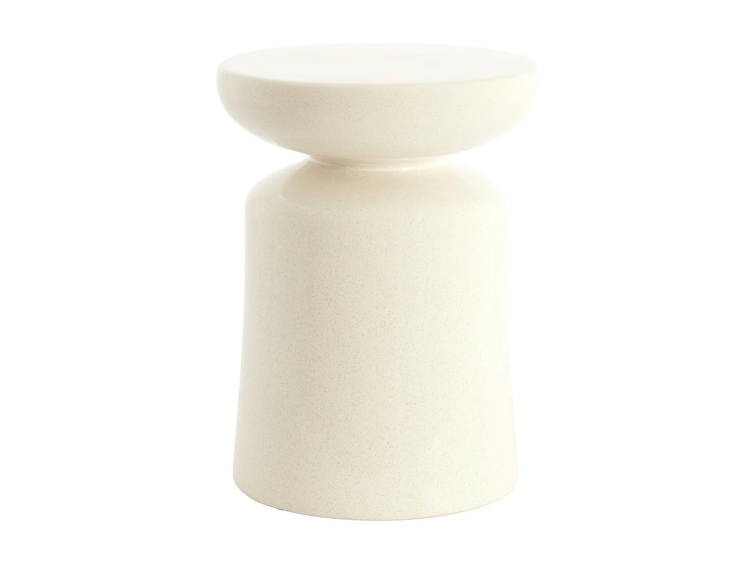 Table d'appoint KOTOR - Ø33,5x45 cm - Blanc