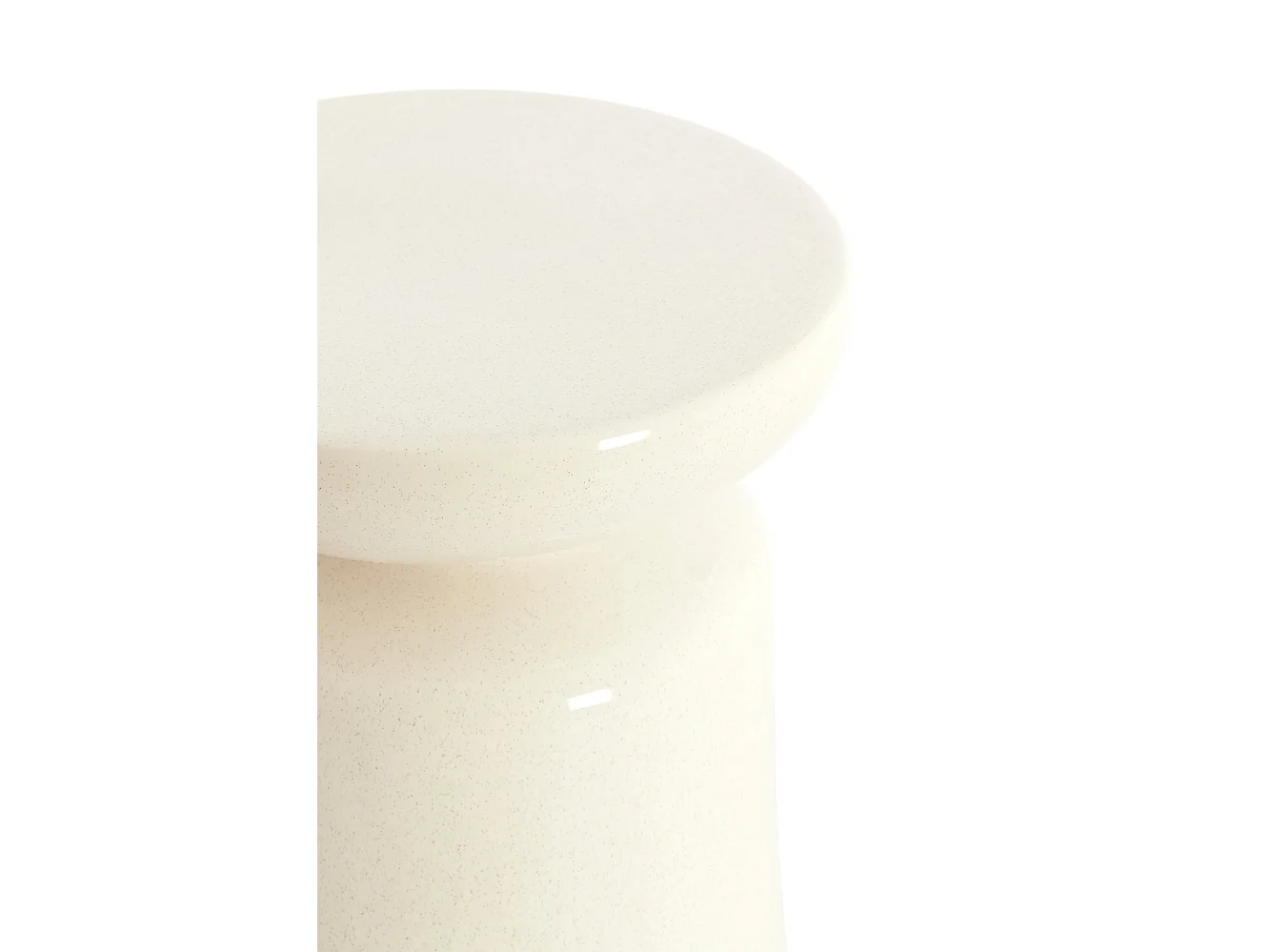 Table d'appoint KOTOR - Ø33,5x45 cm - Blanc