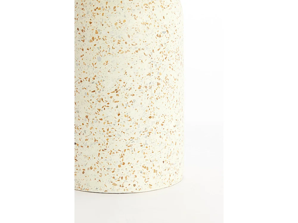 Table d'appoint MORAVIT - Ø32x54 cm - Blanc
