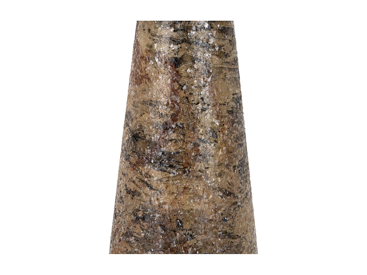 Bijzettafel Mosaic Marble - 40x40x42 cm - Bruin