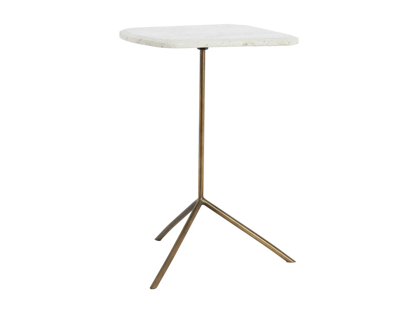 Table d'appoint GIA - Ø37,5x54 cm - Blanc - Lot de 2