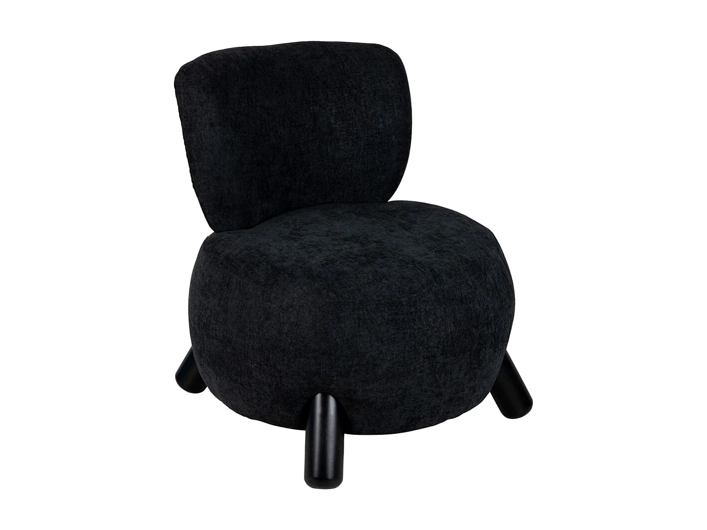 Fauteuil Busto - 74x74x74 cm - Noir