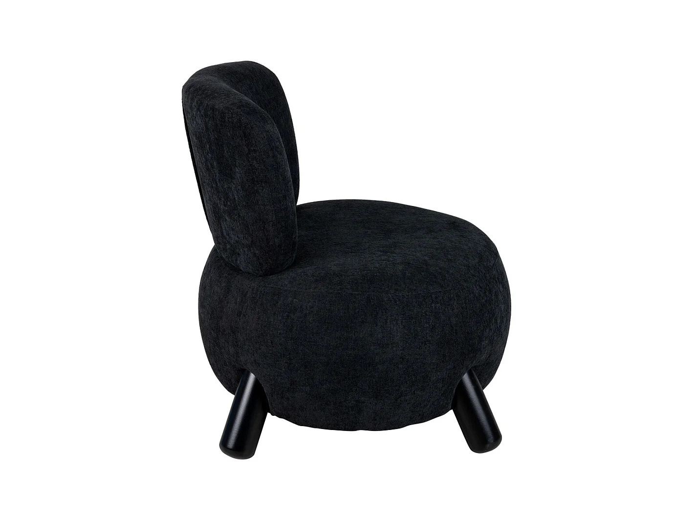 Fauteuil Busto - 74x74x74 cm - Noir