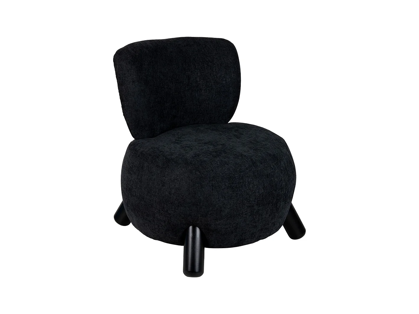 Busto-Sessel - 74x74x74 cm - Schwarz