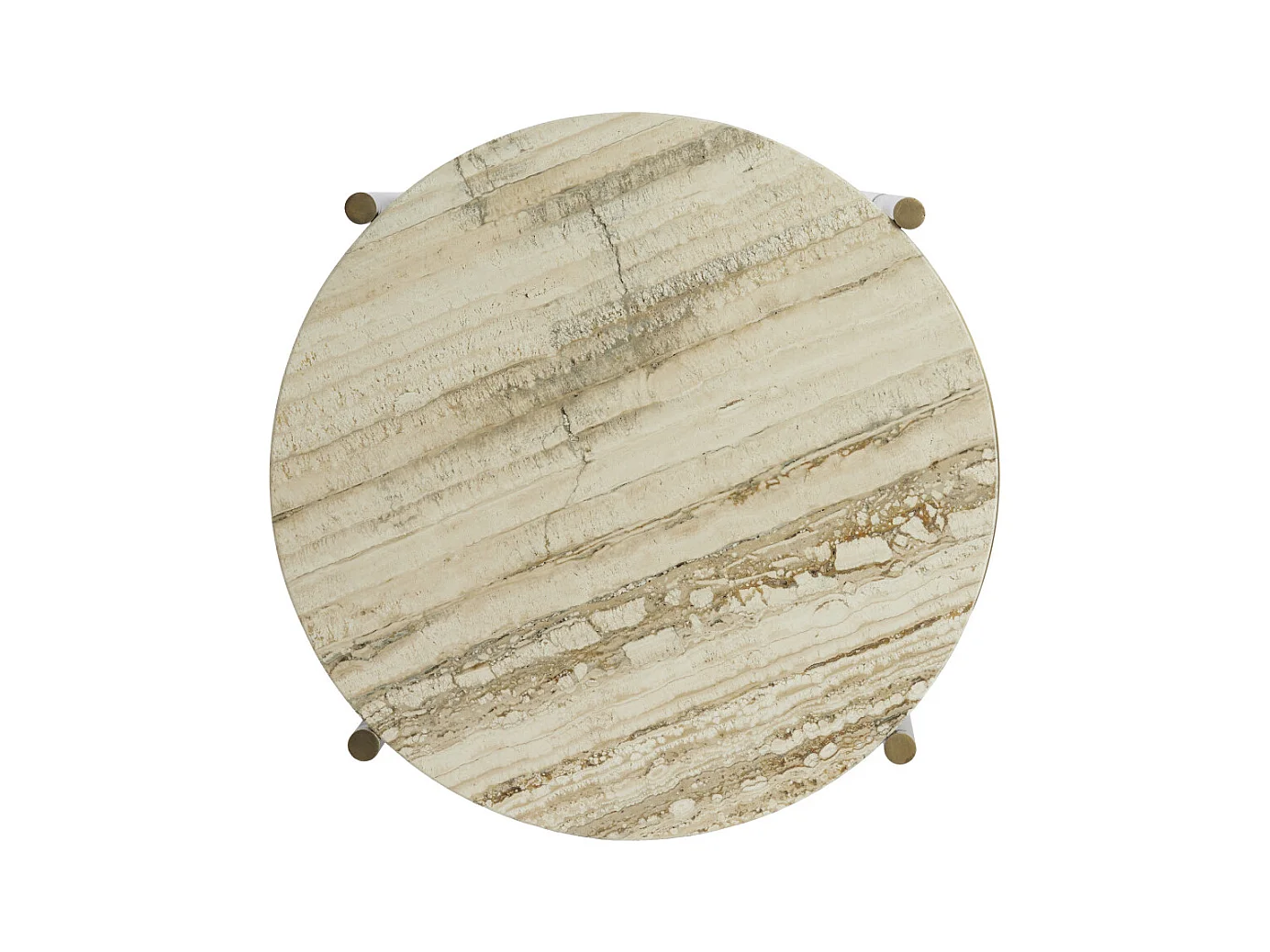 Table d&#039;appoint MACAPA - Ø47x45 cm - Blanc