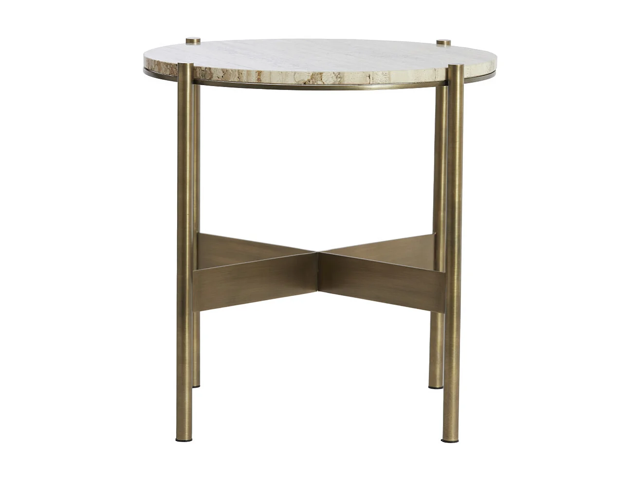 Table d&#039;appoint MACAPA - Ø47x45 cm - Blanc