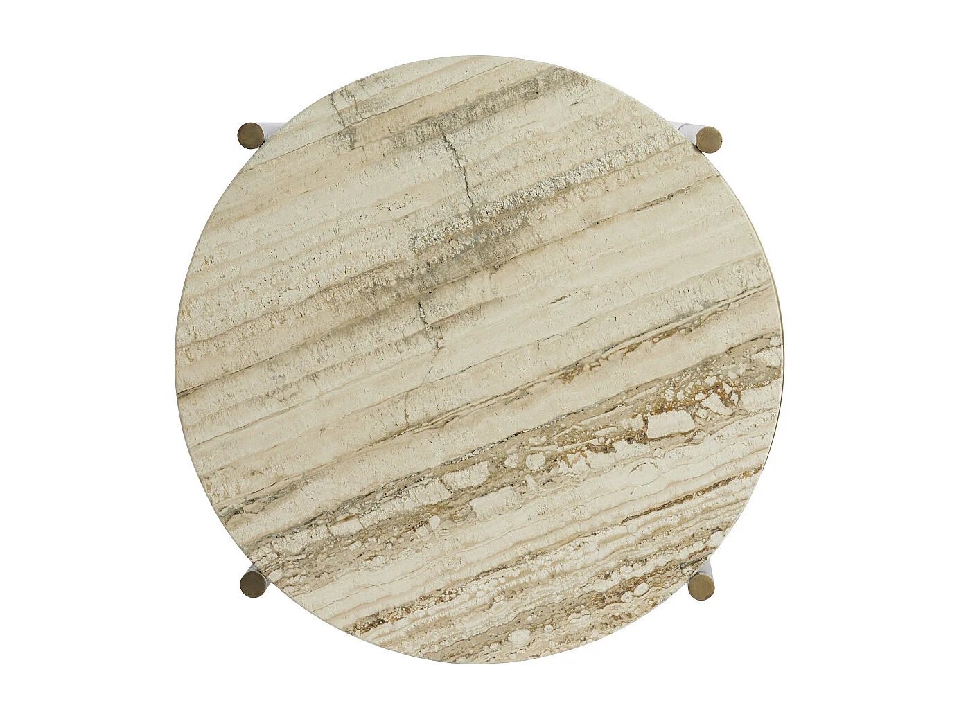 Table d&#039;appoint MACAPA - Ø47x45 cm - Blanc