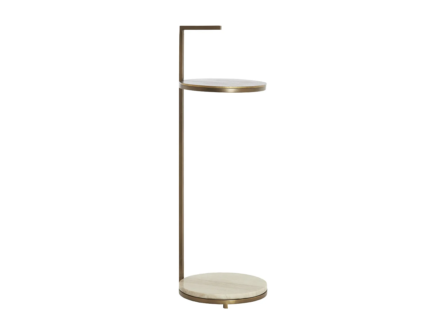Table d&#039;appoint LEDA - Ø26x76 cm - Marron