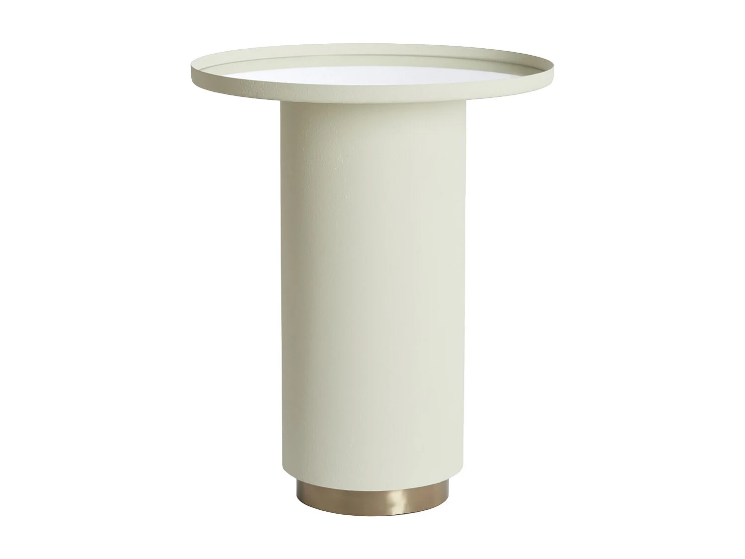 Table d&#039;appoint FATIMA - Ø46x56 cm - Blanc