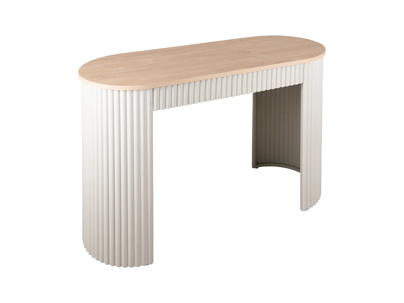Table d'appoint Estriado - 100x40x76,5 cm - Gris