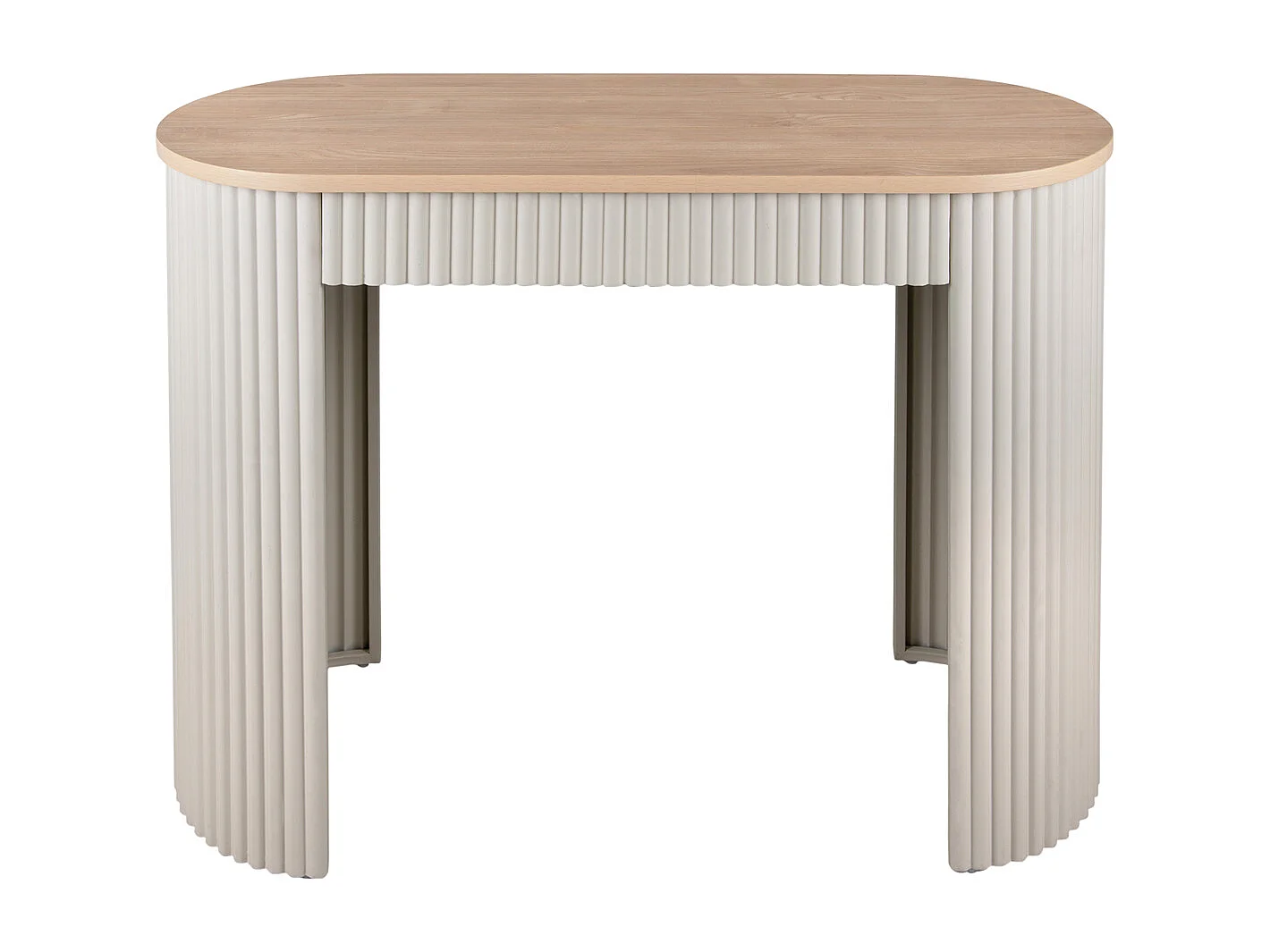 Table d'appoint Estriado - 100x40x76,5 cm - Gris