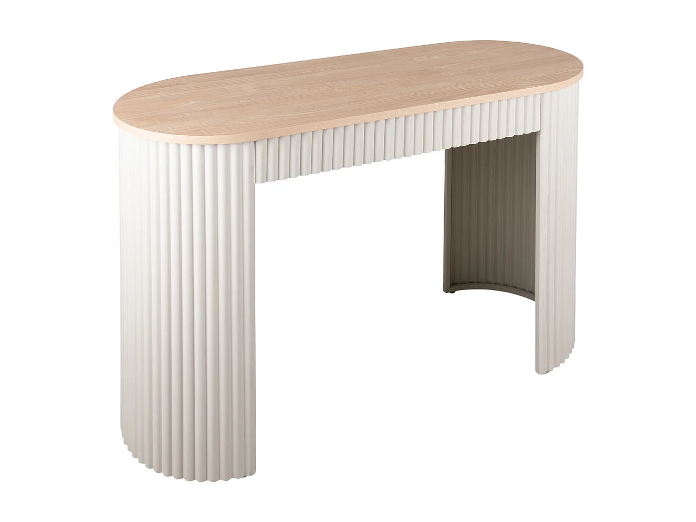 Table d'appoint Estriado - 100x40x76,5 cm - Gris