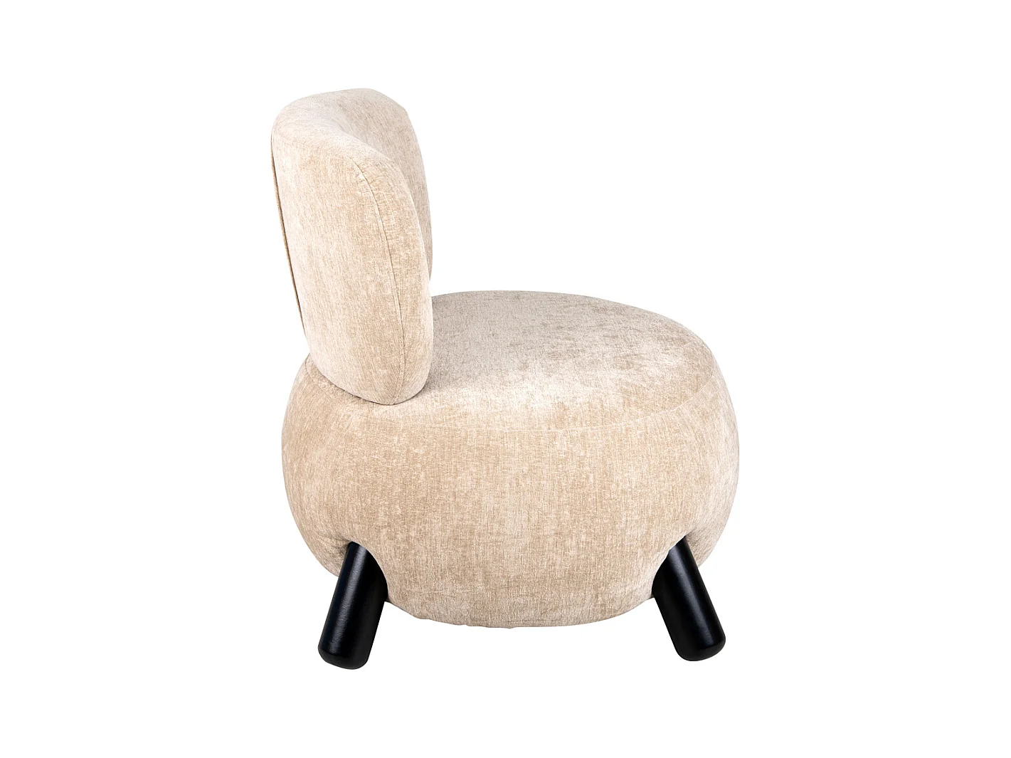 Sessel Busto - 74x74x74 cm - Braun