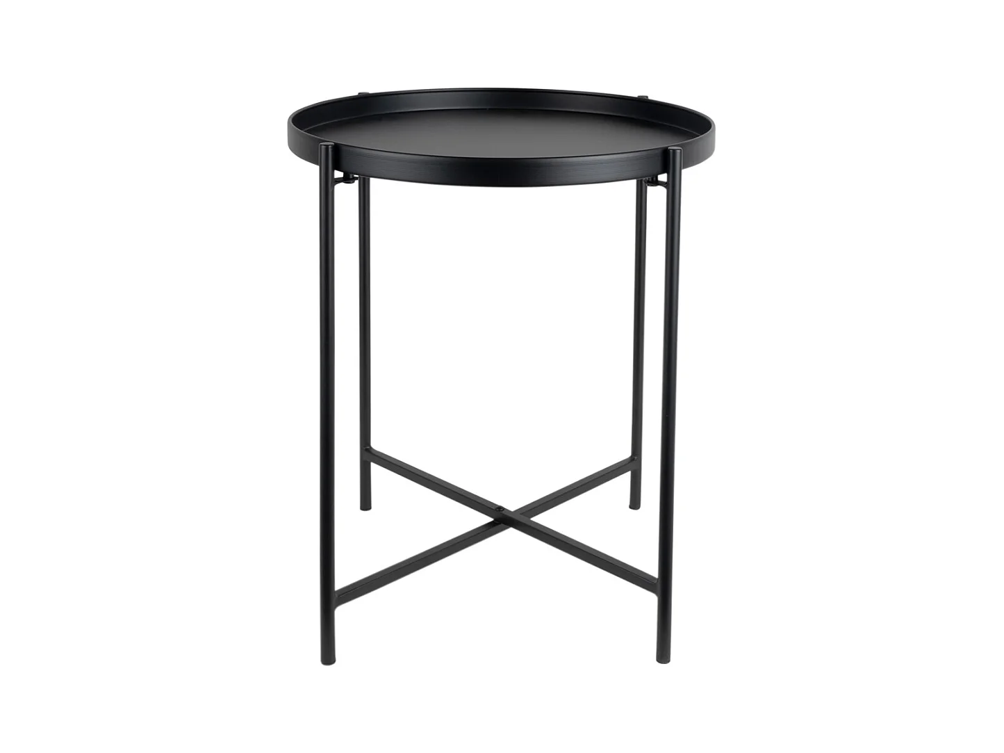 Meseta Beistelltisch - 40x40x49 cm - Schwarz