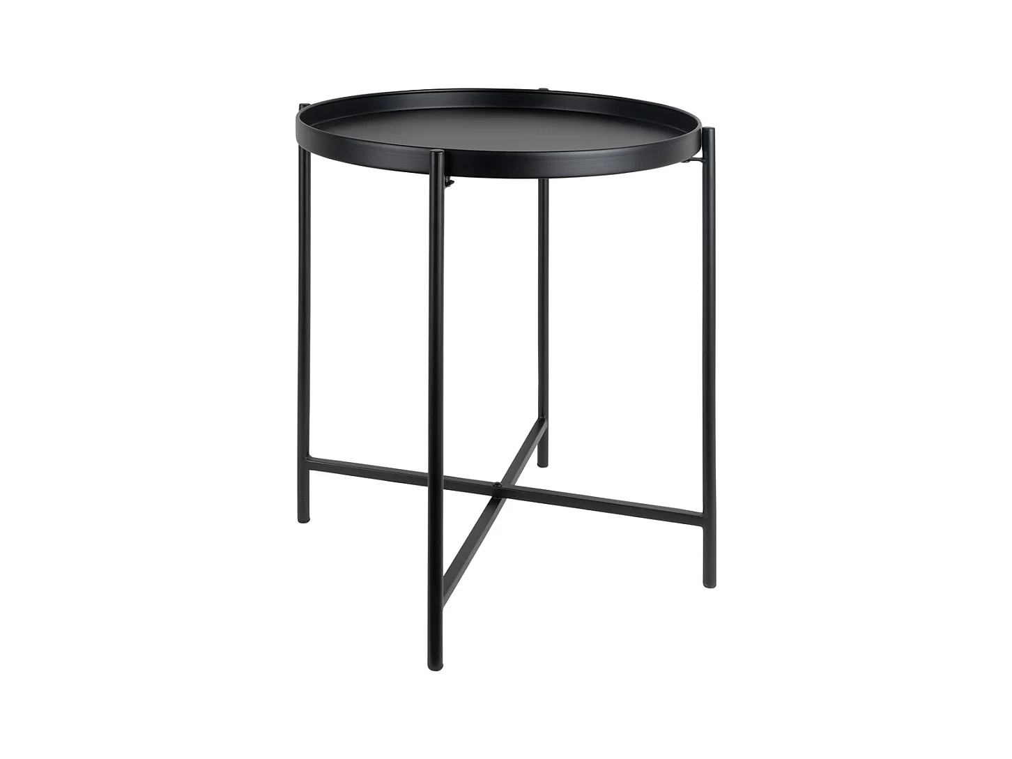 Meseta Beistelltisch - 40x40x49 cm - Schwarz