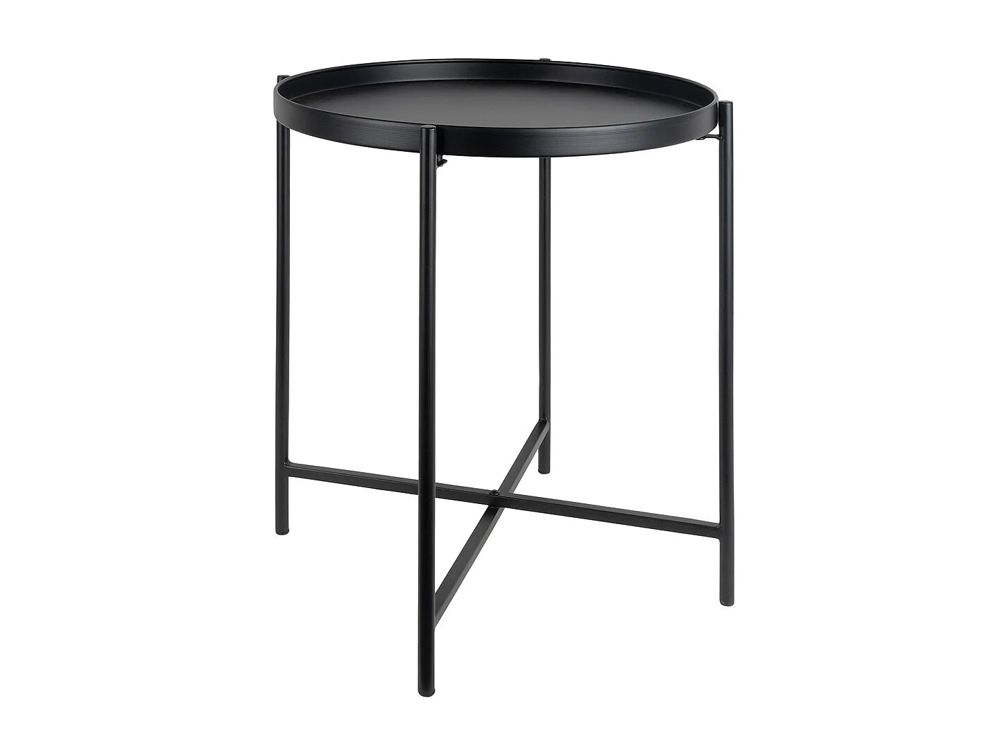 Bijzettafel Meseta  - 40x40x49 cm - Zwart