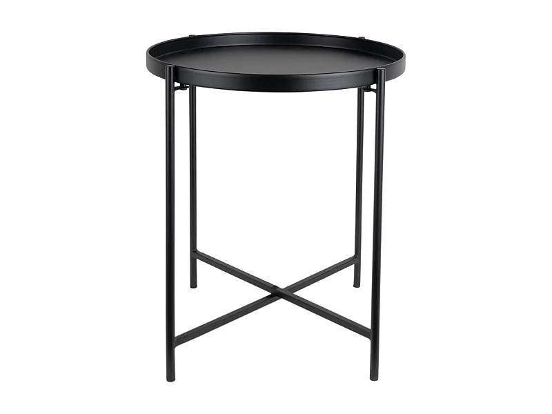 Table d'appoint Meseta - 40x40x49 cm - Noir