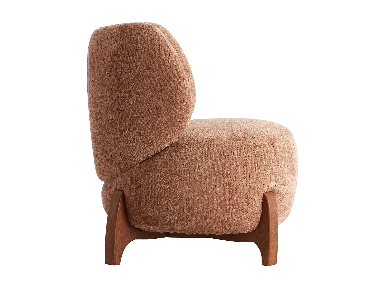 Chaise BINOA - 72,5x70x79 cm - Rose