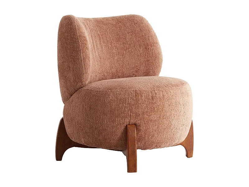 Chaise BINOA - 72,5x70x79 cm - Rose