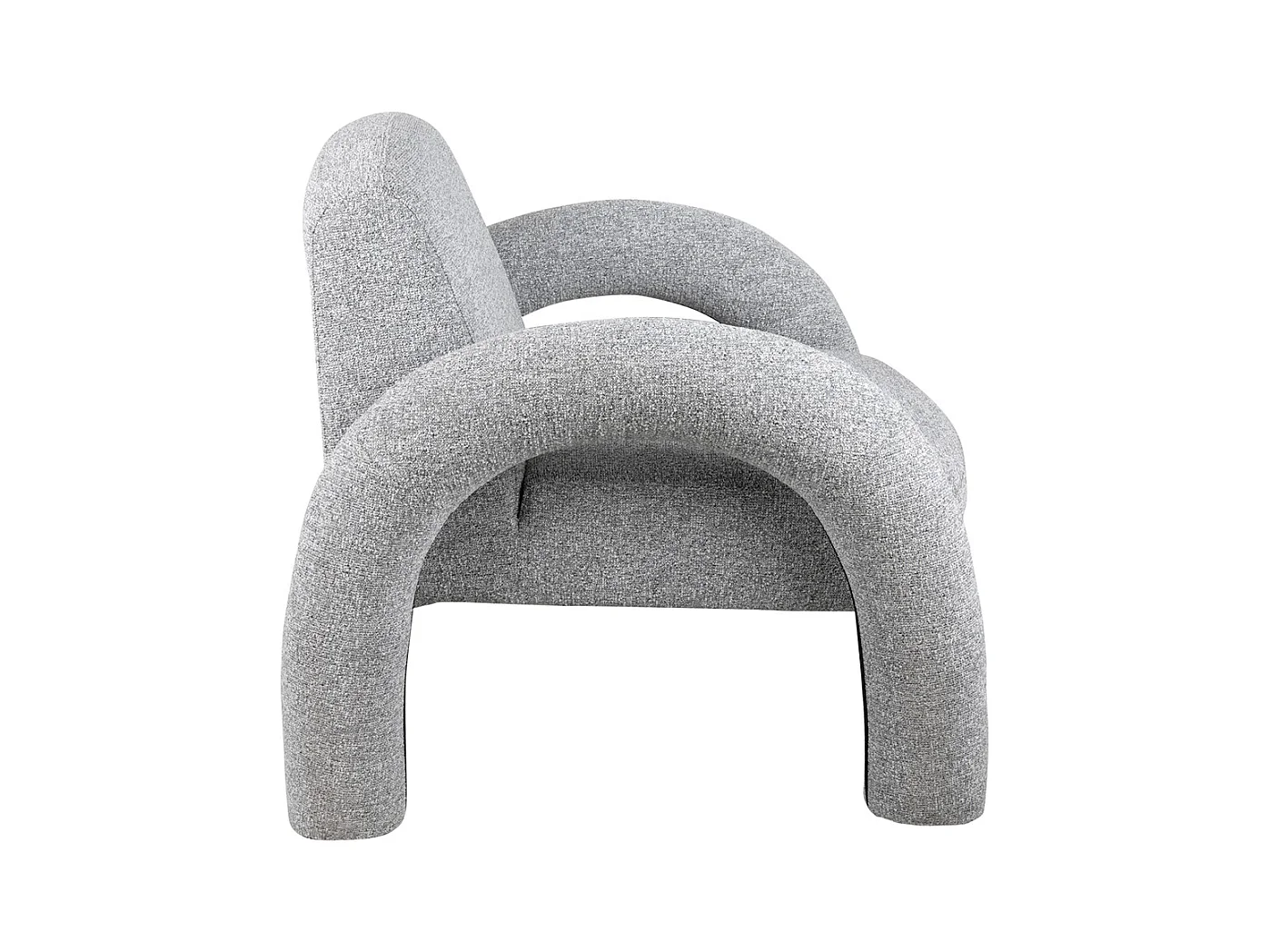 Fauteuil Brazo - 88x74x74 cm - Gris