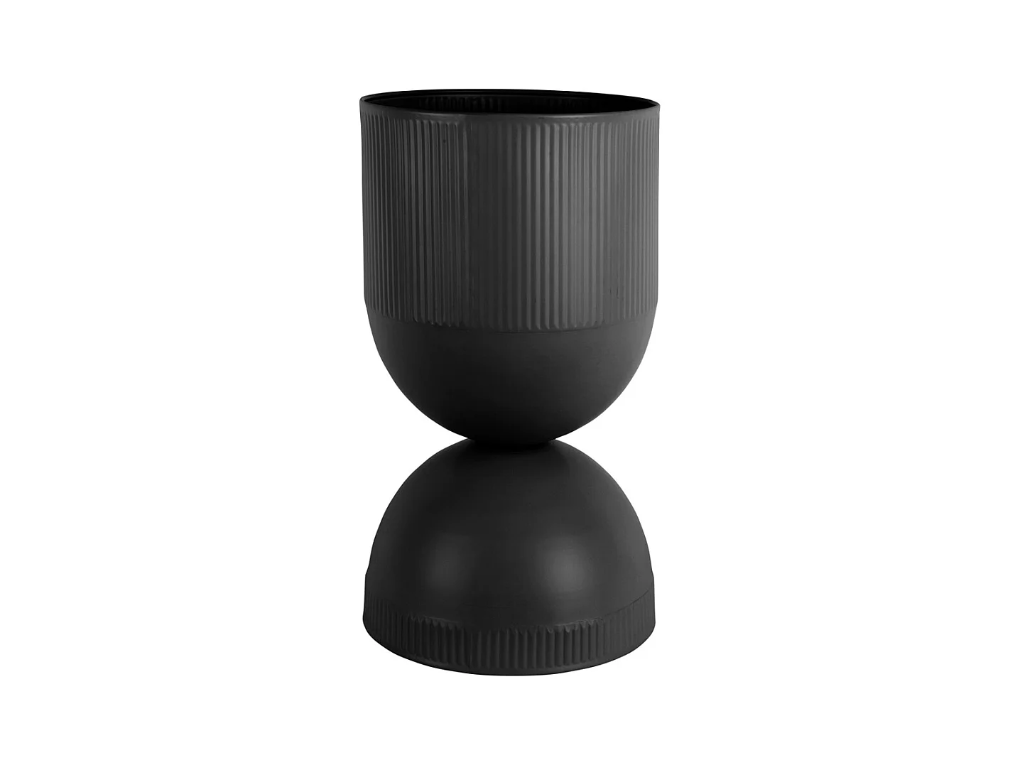 Pot de fleurs Tonar - 25,5x25,5x45 cm - Noir