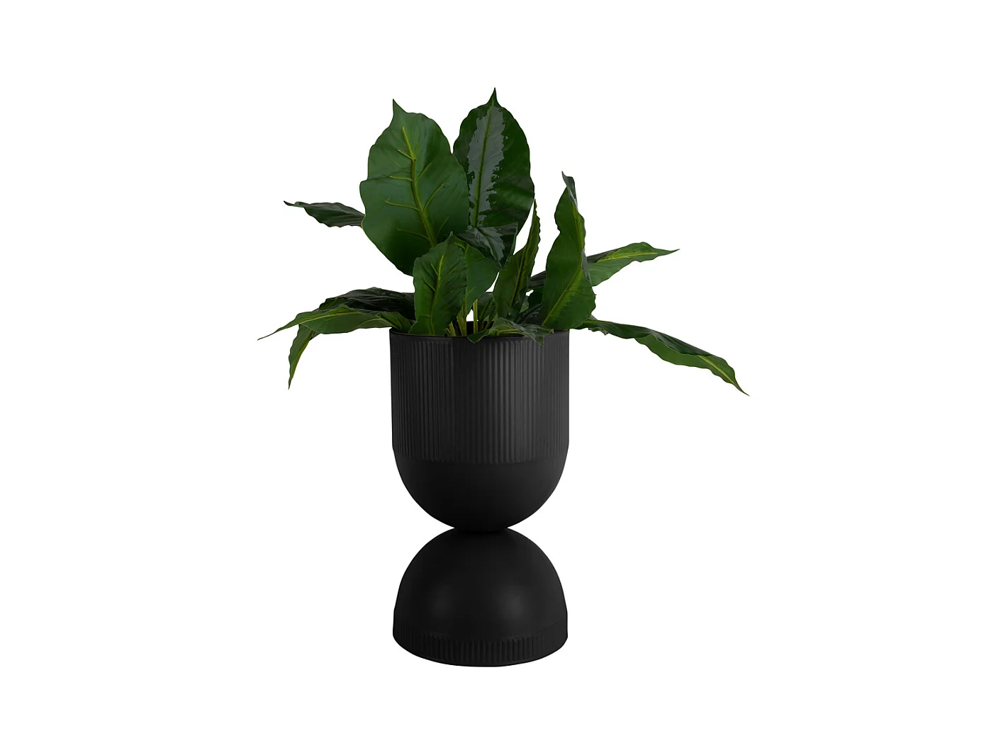 Pot de fleurs Tonar - 25,5x25,5x45 cm - Noir